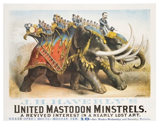  H. H. Haverly’s United Mastodon Minstrels. Cincinnati: Stro...