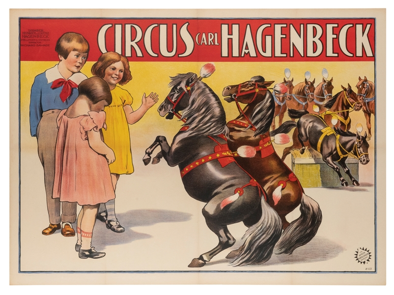  Circus Carl Hagenbeck. Hamburg: Adolph Friedlander, [1927]....