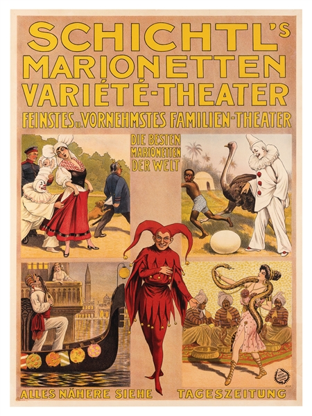  [PUPPETRY]. Schichtl’s Marionetten Variete-Theater. Hamburg...