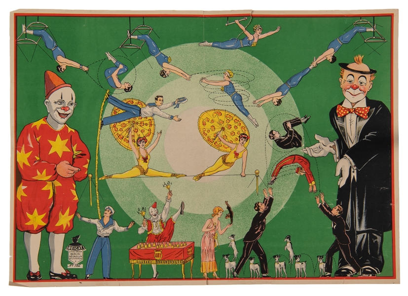  [STOCK POSTER]. German circus poster. Berlin: Beigat - Druc...