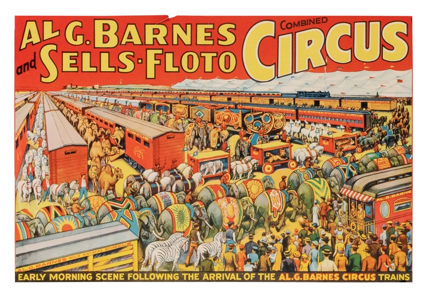  Al G. Barnes Sells-Floto Combined / Circus Early Morning Sc...