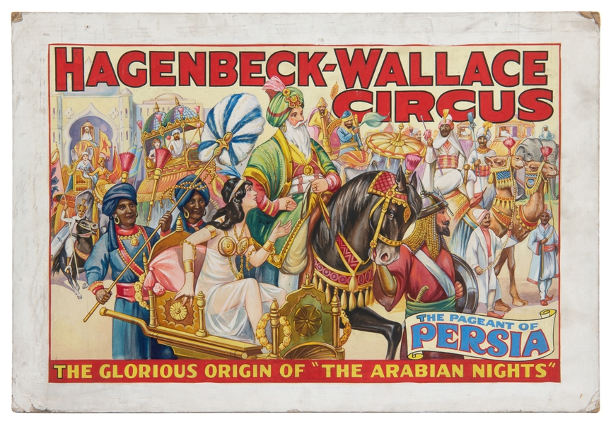  [POSTER MAQUETTE]. Hagenbeck-Wallace Circus / The Pageant o...