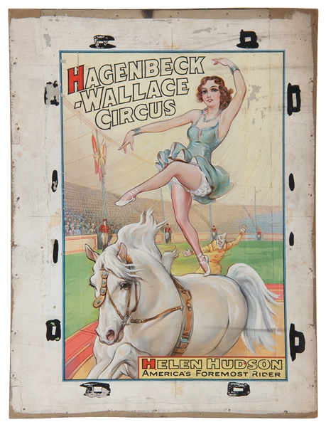  [POSTER MAQUETTE]. Hagenbeck-Wallace Circus / Helen Hudson ...