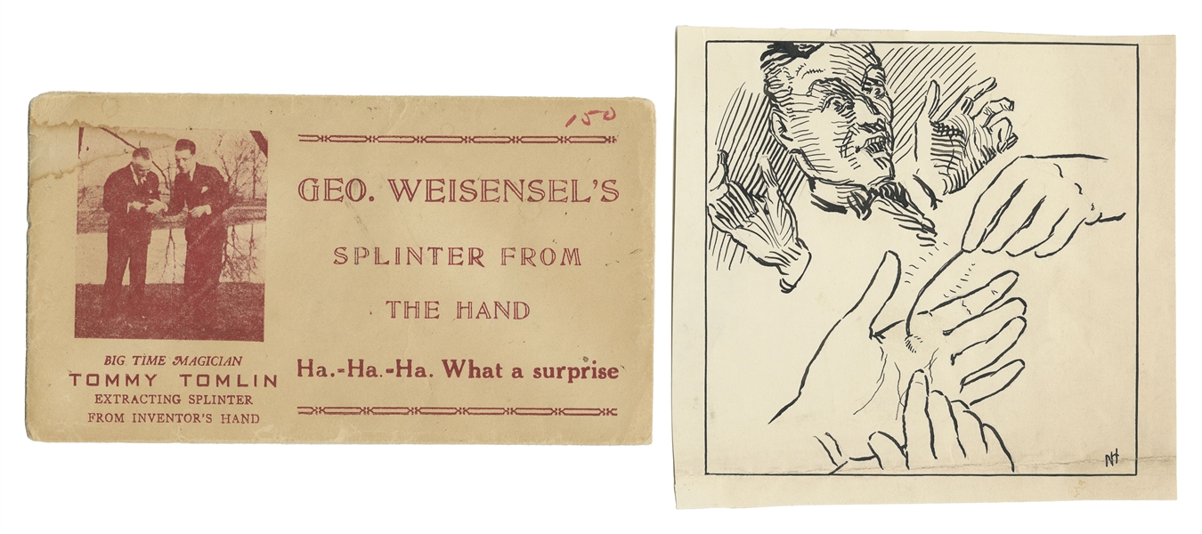  HAHNE, Nelson. Original Illustration Art for Weisensel’s Sp...