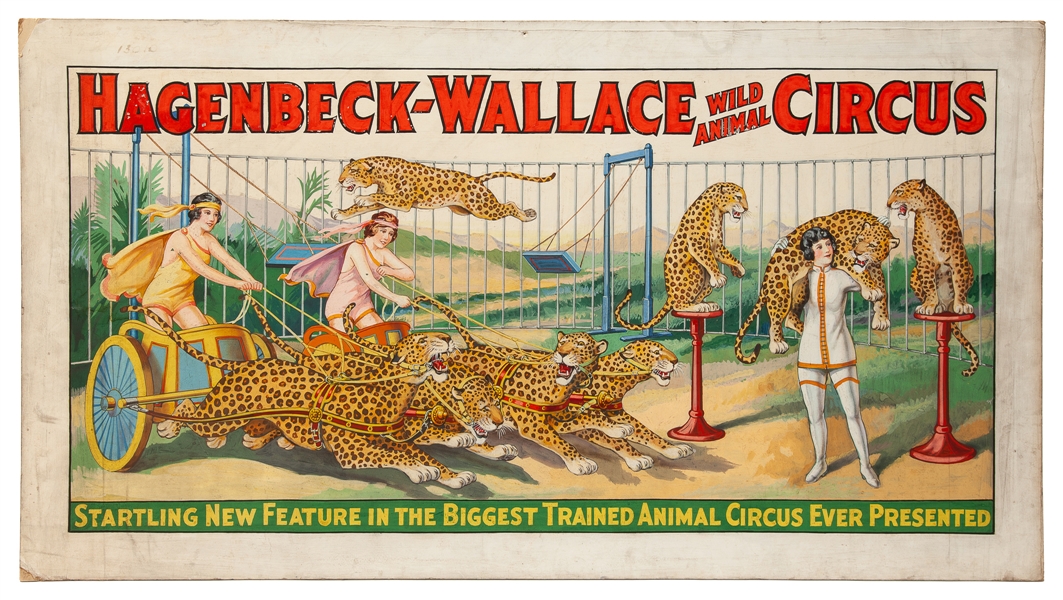  [POSTER MAQUETTE]. Hagenbeck-Wallace Wild Animal Circus / S...