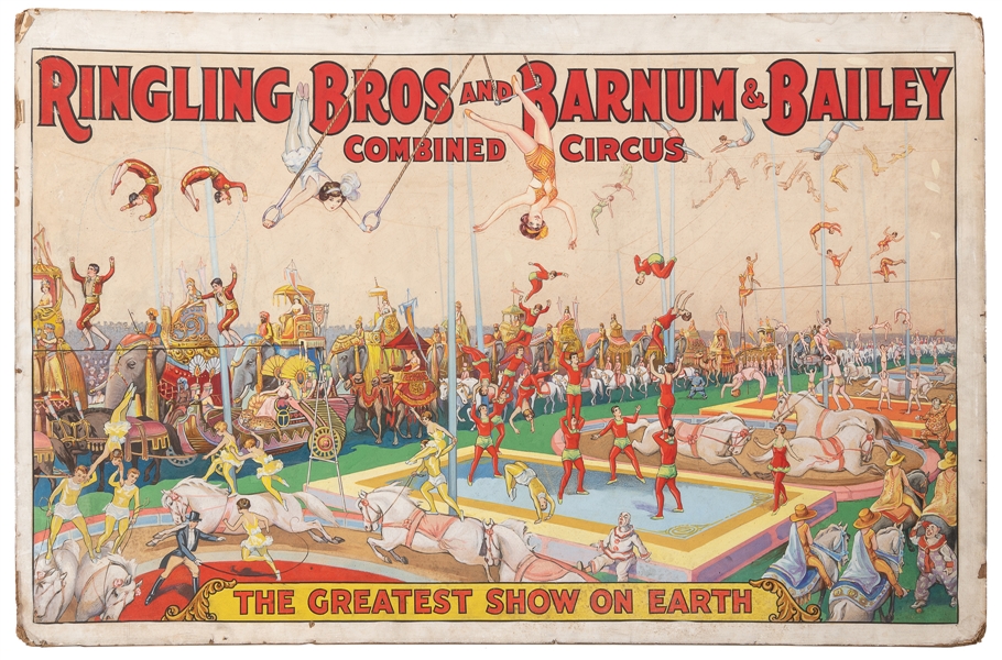  [POSTER MAQUETTE]. Ringling Bros and Barnum & Bailey Combin...