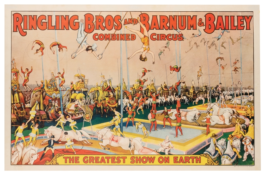 Ringling Bros and Barnum & Bailey Combined Circus the Greatest Show on Earth.