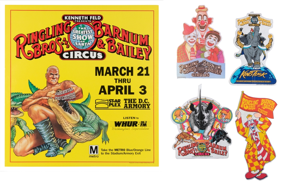  Ten Ringling Bros. and Barnum & Bailey Posters and Ephemera...