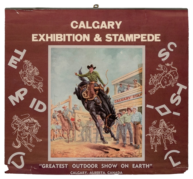  [RODEO]. Lot of 7 posters. 1950s. Seven posters advertising...