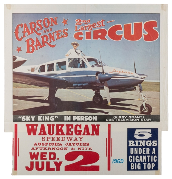 Five Circus Posters. Including: King Bros. Circus. Twice Da...