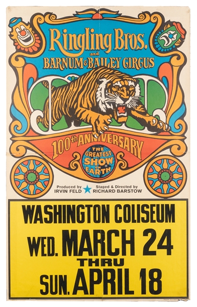  [RINGLING BROS. AND BARNUM & BAILEY]. Group of 8 posters an...