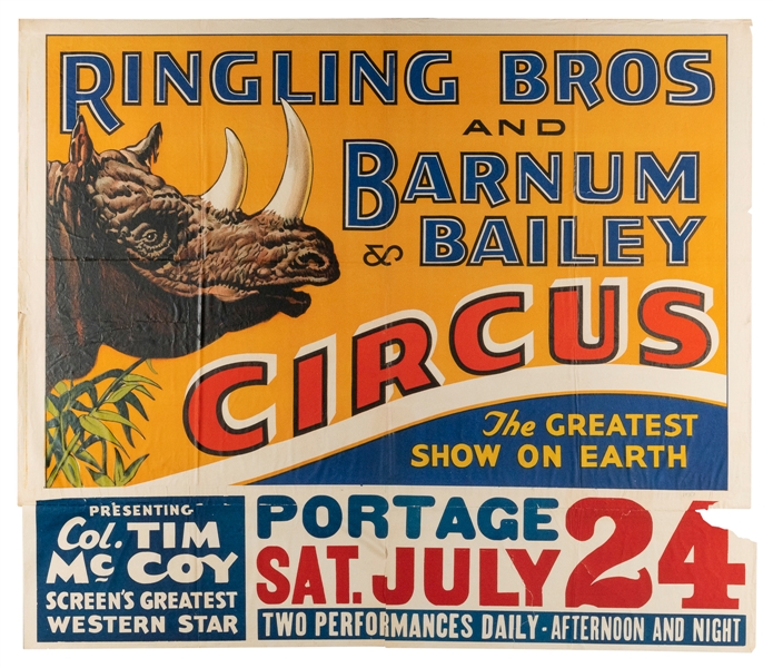  Ringling Bros. and Barnum & Bailey Circus / Rhinoceros. Chi...