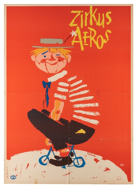  Four Aeros Zirkus Posters. Berlin: Veb Zirkus Central, ca. ...