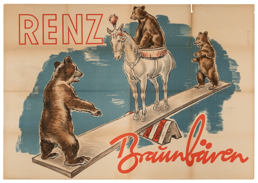  Renz Bruinbaren. Chemnitz: Zimmermanndruck, [ca. 1930s-1950...