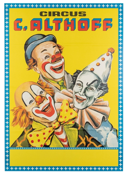  Group of ten lithograph German circus posters, including: C...