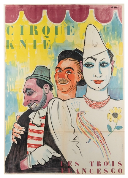  SCHOELLHORN, Hans (Swiss, 1892-1982). Cirque Knie Les Trois...