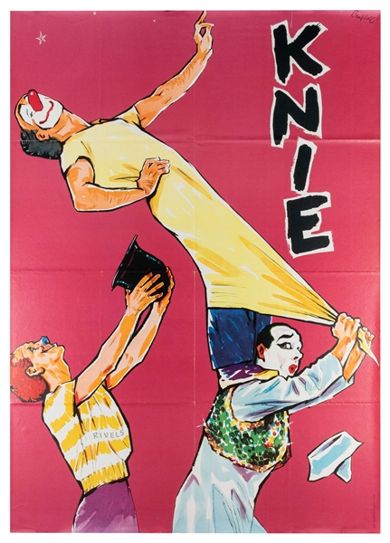  Two Knie Posters. Switzerland, 1960-70s. Includes color pos...