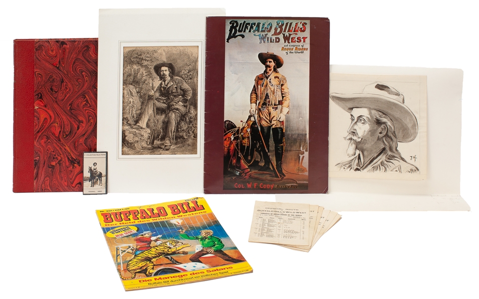  [BUFFALO BILL CODY, 1946-1917]. Group of ephemera, includin...