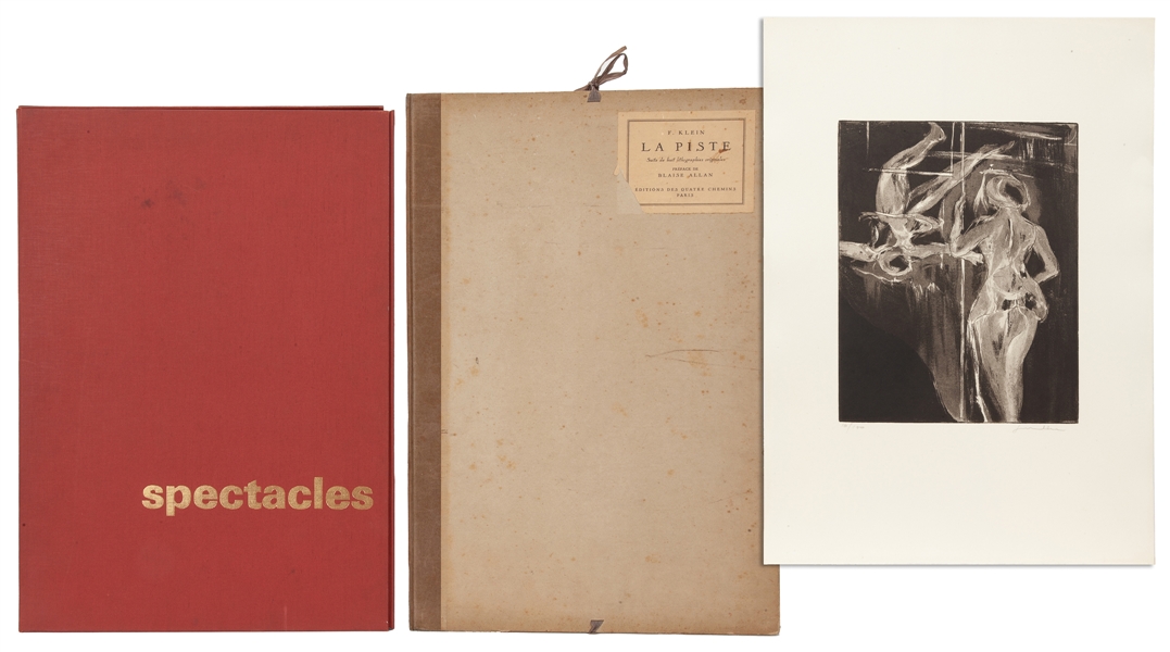  Group of two collections of signed lithographs, including: ...