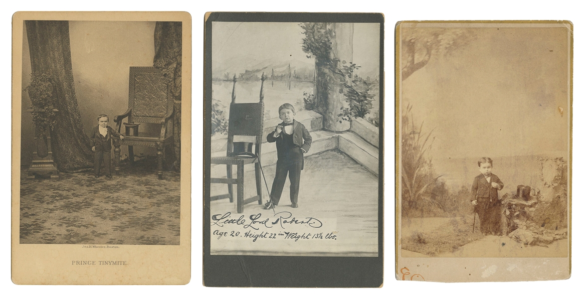  [LITTLE PEOPLE]. Three Cabinet Photographs. Three cabinet c...