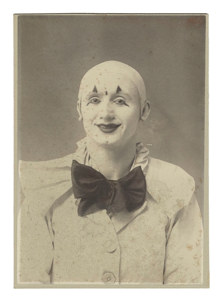  [CLOWNS]. Cabinet Card Portrait. New York: Feinberg, 228 Bo...