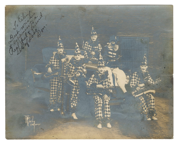  [CLOWNS]. Portrait of Musical Clown Troupe. Hollywood: Walt...