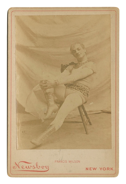  [ACTORS]. WILSON, Francis (1854-1935). Cabinet Card Portrai...