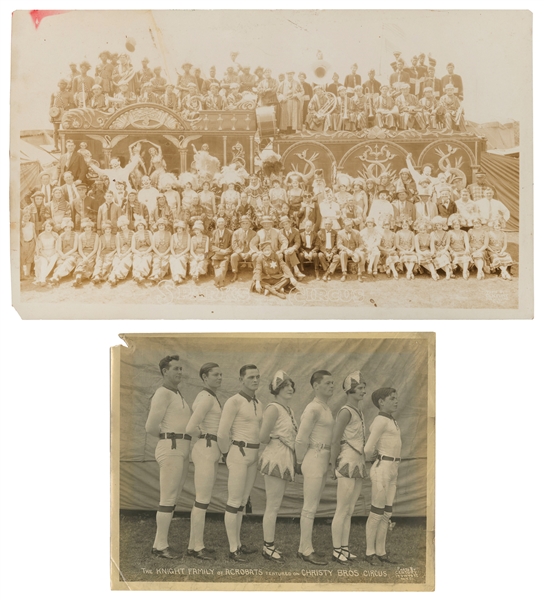  KELTY, Edward J. (1888-1967). Two circus photographs. Inclu...