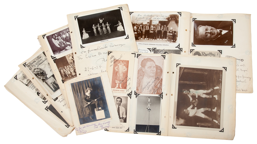  Group of 48 photographs and postcards, most of which are si...