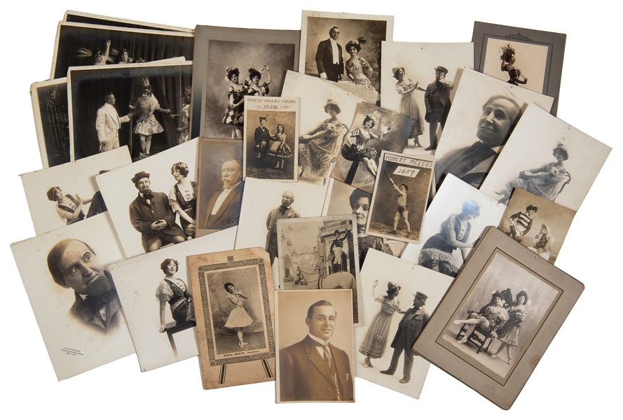  [MEERS FAMILY]. Lot of Meers circus family studio portrait ...