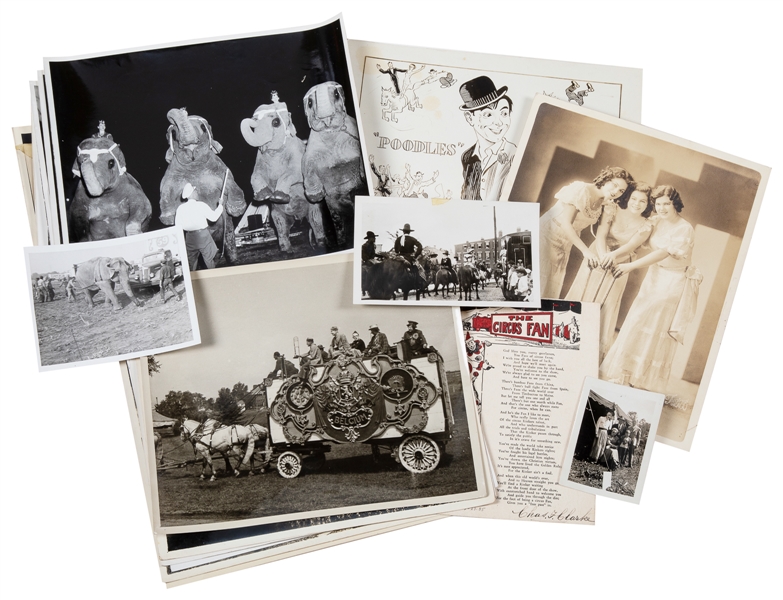  Collection of American Circus Photographs. 20th century. Ap...