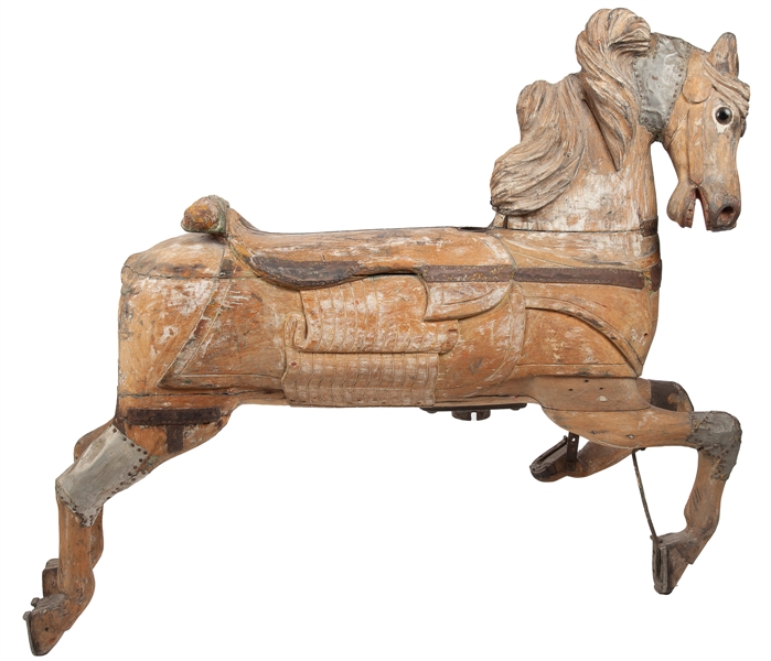  C.W. Parker Carved Carousel Horse. Ellsworth, KS, early 20t...