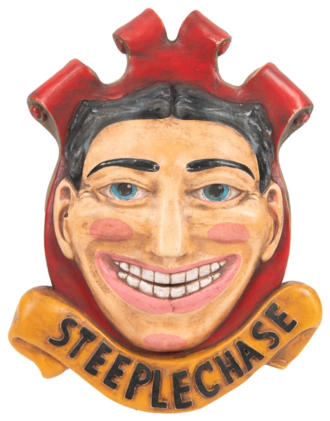  Steeplechase Park Coney Island “Funny Face” resin sculpture...