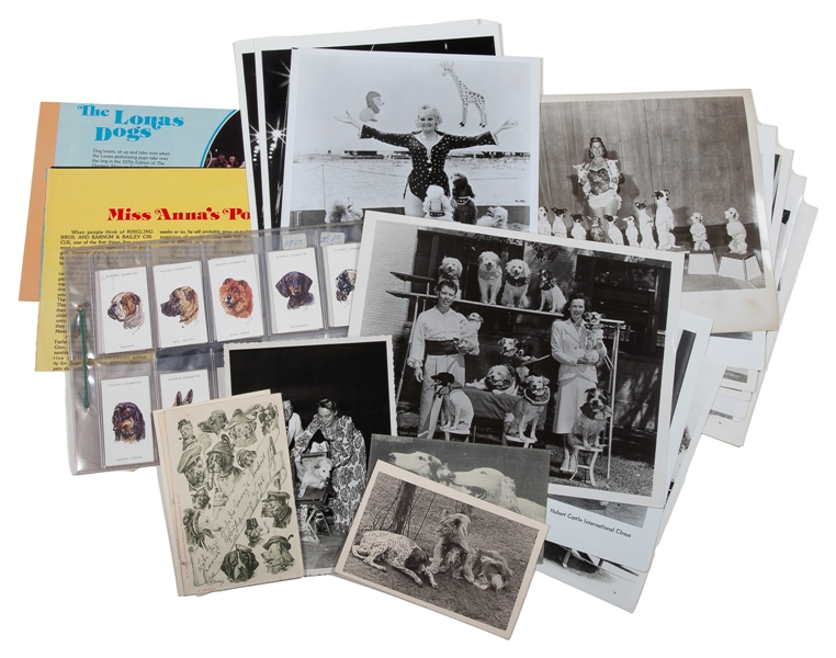  [DOG ACTS]. Collection of Dog Acts and Circus Ephemera. Ear...