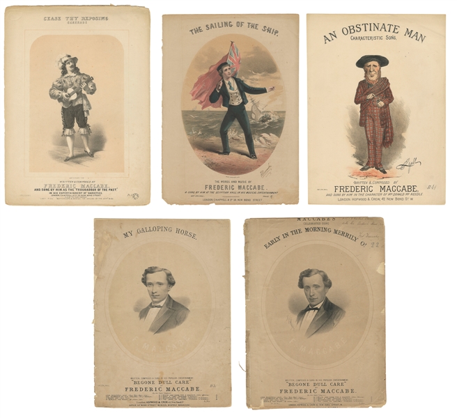  [VENTRILOQUISM]. MACCABE, Frederic. Seven Pieces of Sheet M...