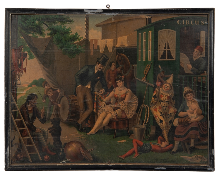  EBBINGHAUS, W. (German, 1864-1951). Circus Scene. Color pri...