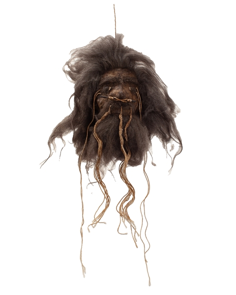  Prop Shrunken Head. 20th century. Prop shrunken head compos...