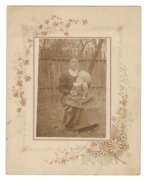  Cabinet Photograph of a Woman and Her Child with Hydrocepha...