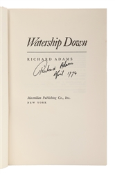  ADAMS, Richard (1920-2016). Watership Down. New York: Macmi...