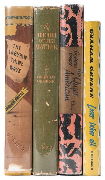  GREENE, Graham (1904-1991). A group of 4 titles, including:...