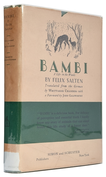  SALTEN, Felix (1869-1945). Bambi: A Life in the Woods. Tran...