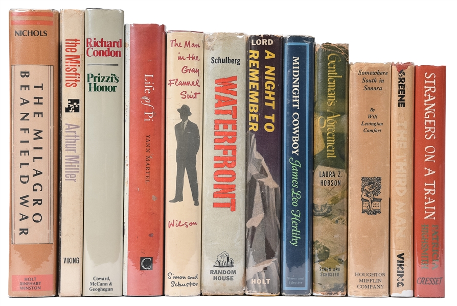  [LITERATURE INTO FILM]. A group of 12 first trade editions,...