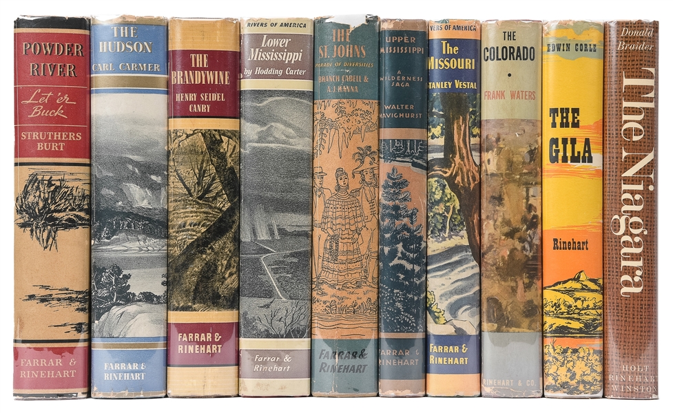  [RIVERS OF AMERICA SERIES]. A group of 10 volumes from the ...