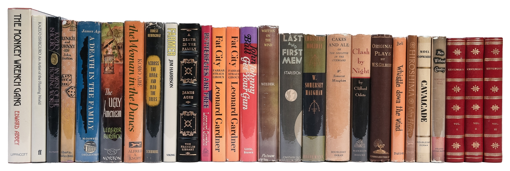  [LITERATURE]. A large group of 43 first trade editions in 4...