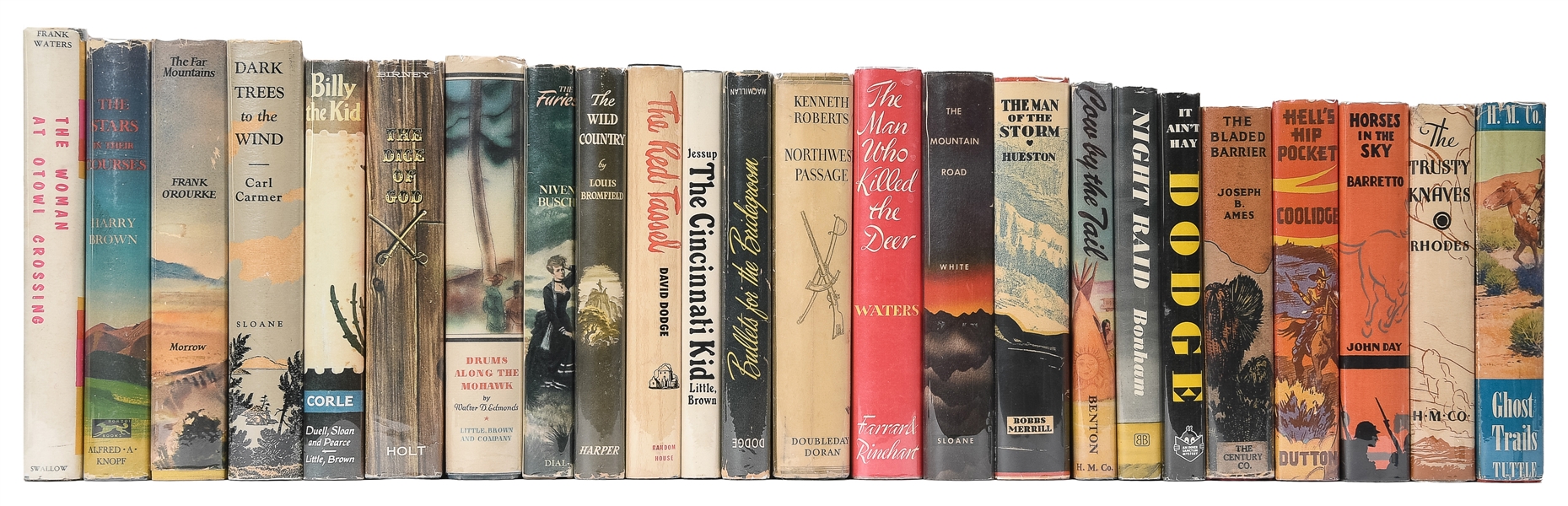  [WESTERN FICTION]. A group of 53 first trade editions, incl...