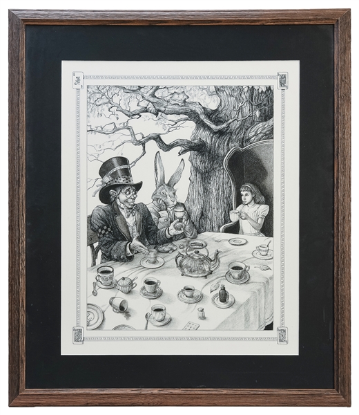  [ILLUSTRATION ART]. PARKS, Phil. The Mad Tea Party from Ali...