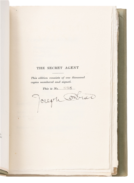  CONRAD, Joseph (1857-1924). The Secret Agent. A Drama in Th...