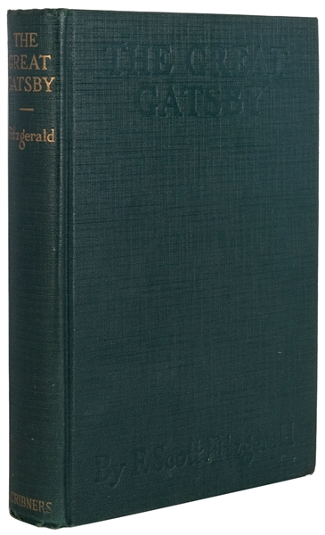  FITZGERALD, F. Scott (1896-1940). The Great Gatsby. New Yor...