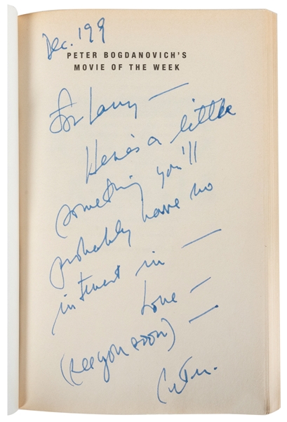  [McMURTRY, Larry (1936-2021), his copy]. BOGDANOVICH, Peter...