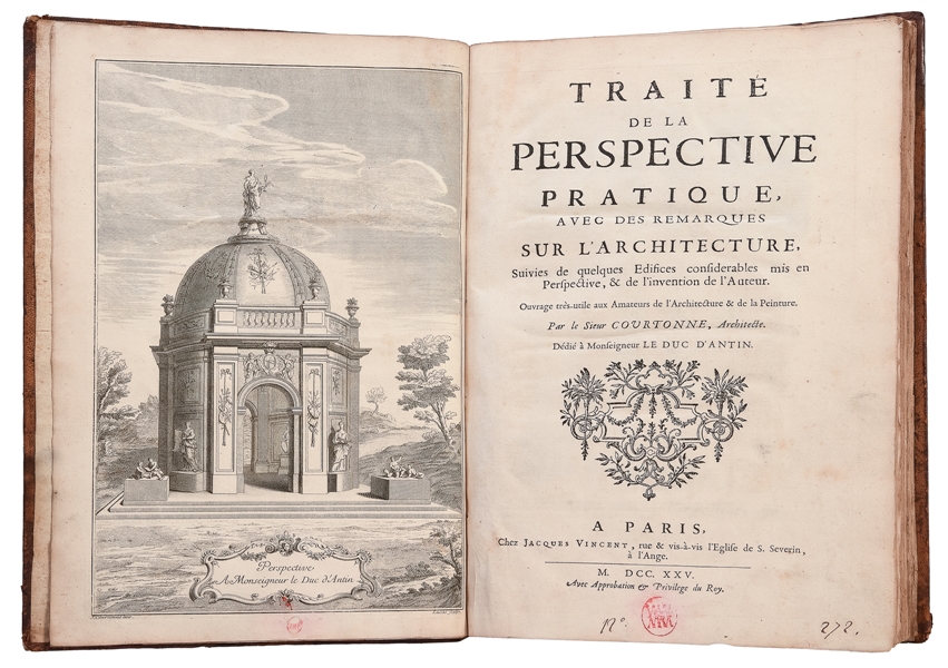  [ARCHITECTURE]. COURTONNE, Jean (1671-1739). Traité de la P...